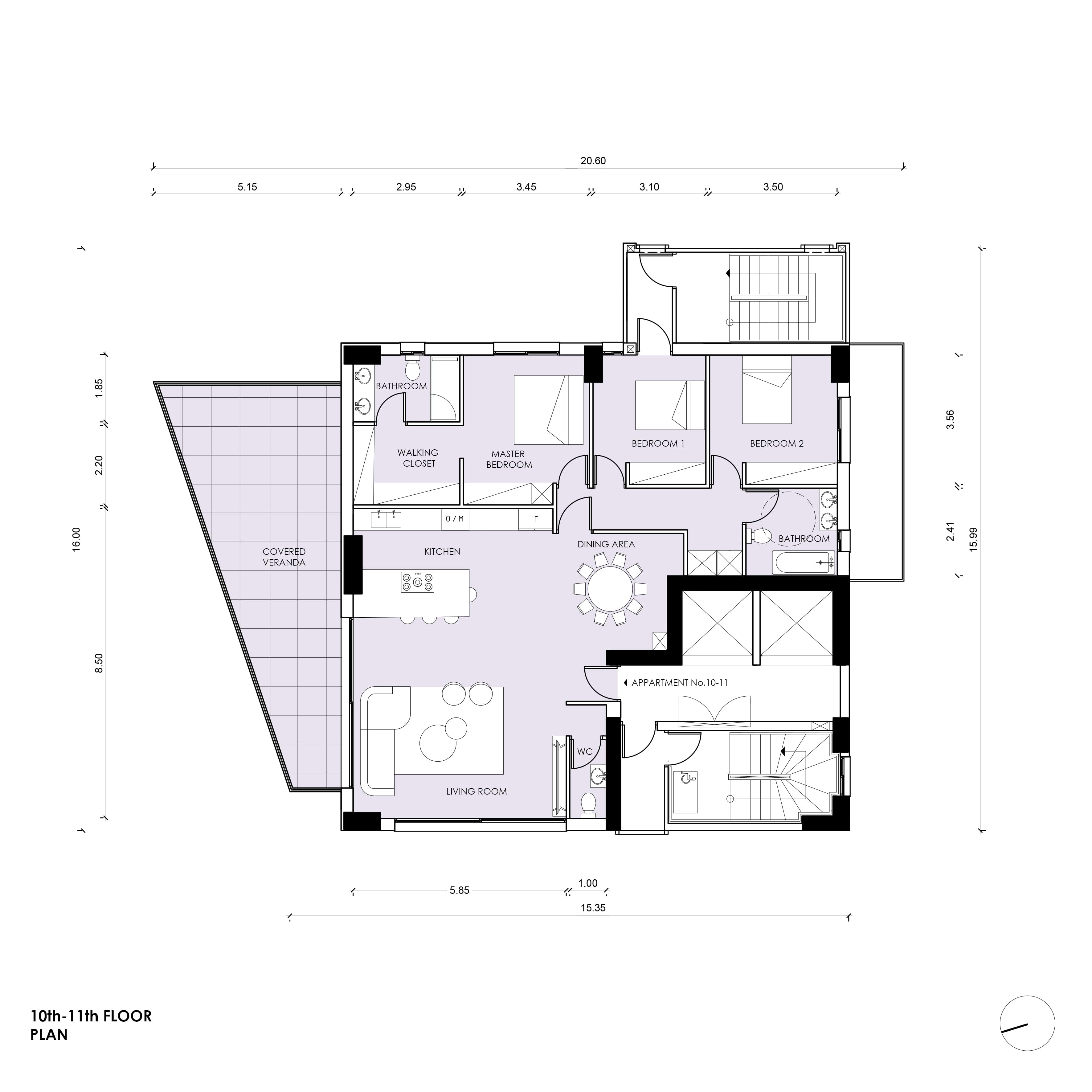 10th–11th Floor Plan