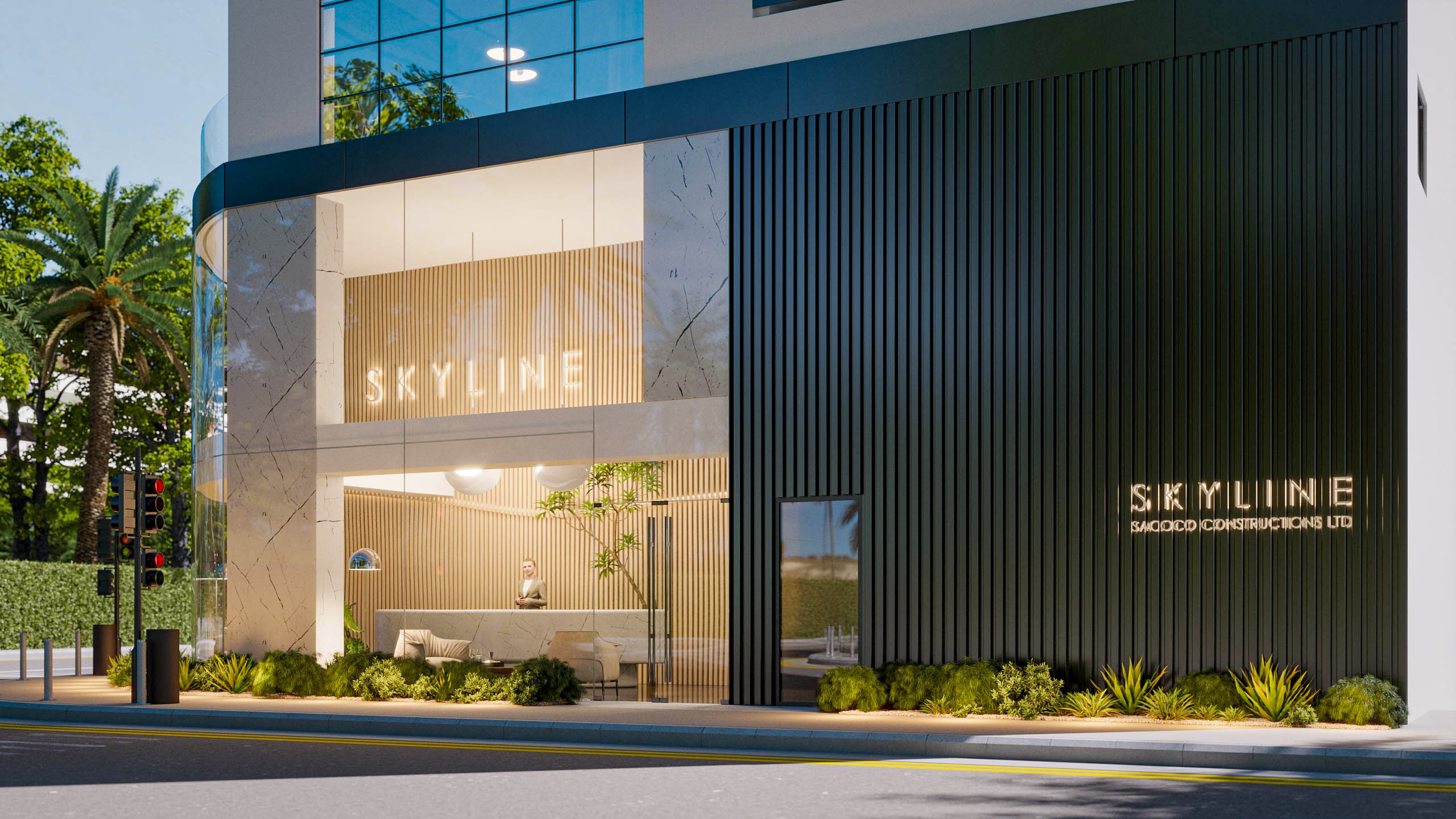 Skyline Entrance View